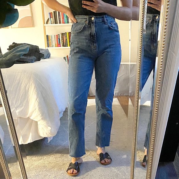 Zara | Jeans | Zara Premium Kick Jeans In Alabama Blue | Poshmark